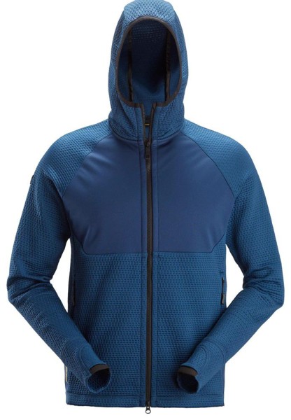 Snickers 8405, FlexiWork, Midlayer-Kapuzenjacke mit durchgehendem Reißverschluss, deep blue