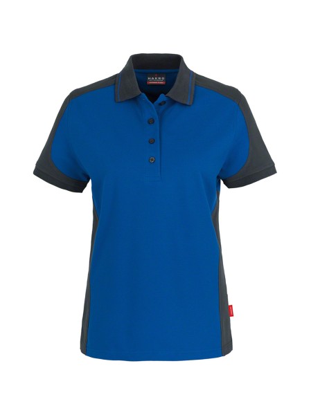 HAKRO, Damen Poloshirt Contrast MIKRALINAR®, royalblau/anthrazit