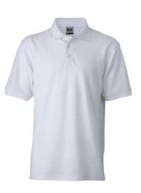 James & Nicholson, Men's Workwear Polo, white