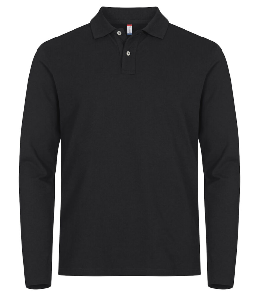 Clique, Herren Stretch Premium Polo L/S, black